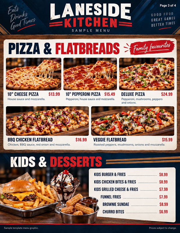 Menu graphic