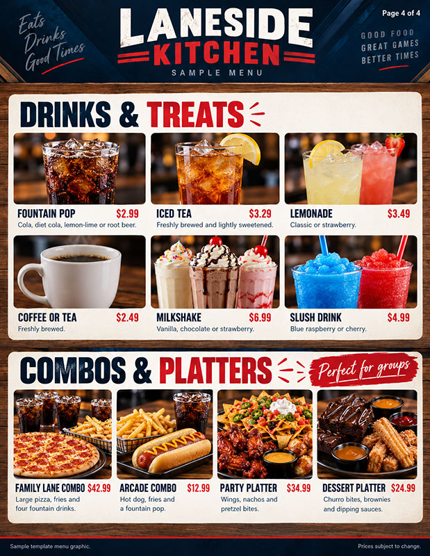 Menu graphic