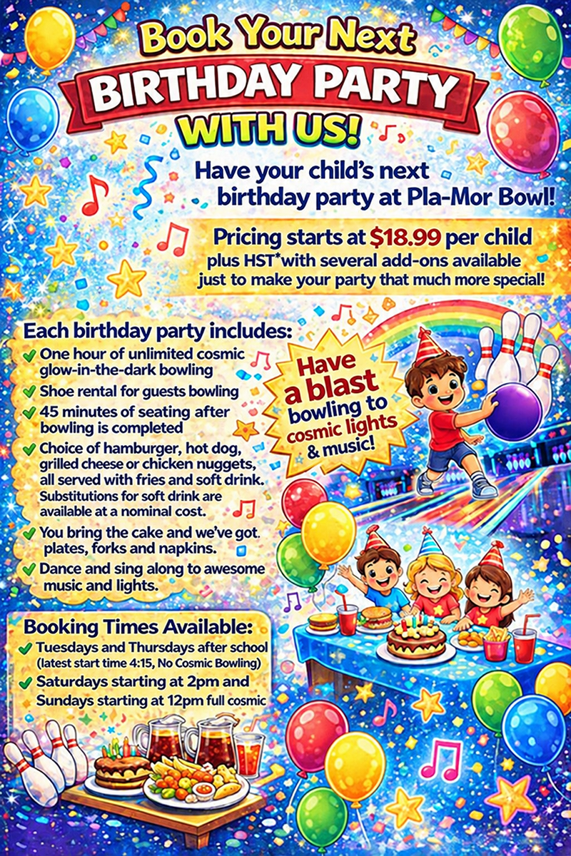 Birthday Party Package party graphic