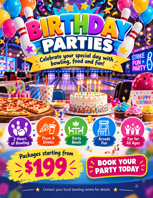Birthday Party Package party graphic